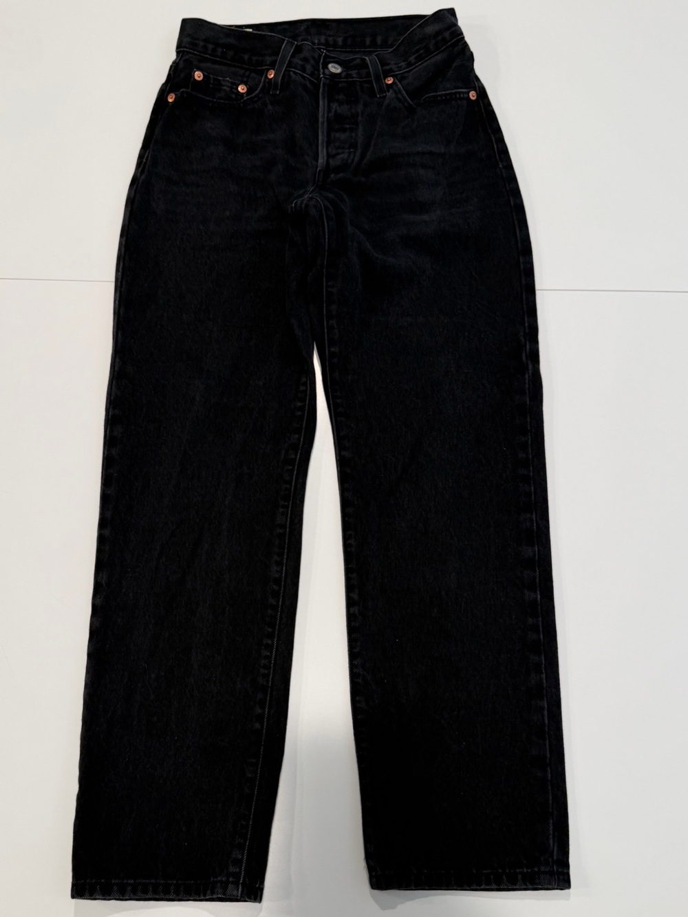 Levi’s Premium 501 ’90s Jeans Women’s 24x30 Rinsed Black Straight